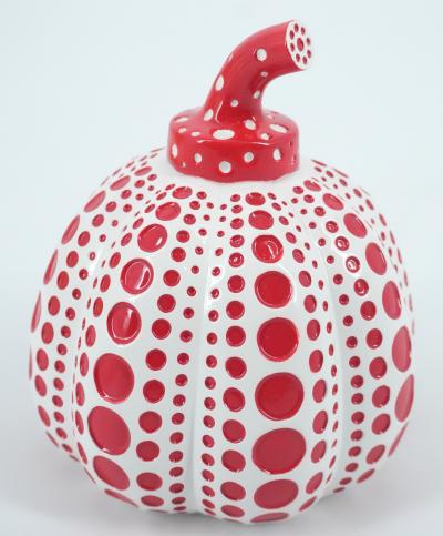 Yayoi Kusama - Dots Obsession (Pumpkin red) - Sculpture signée 2