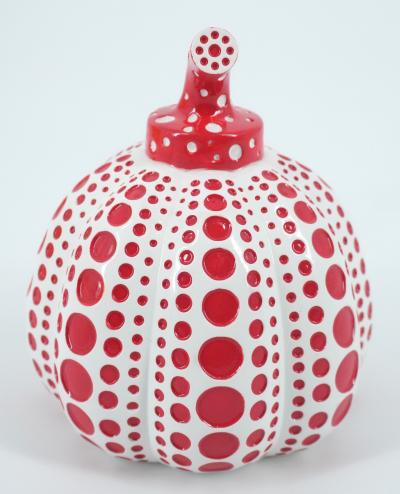 Yayoi Kusama - Dots Obsession (Pumpkin red) - Sculpture signée 2