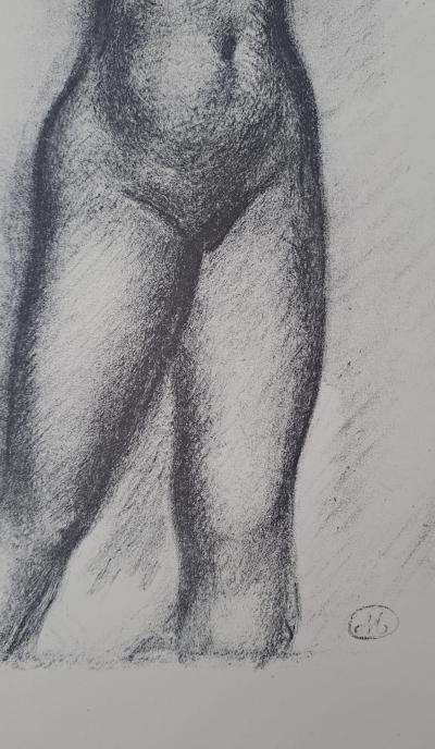 Aristide Maillol (d’après) - Femme nue les bras levés - Lithographie offset monogrammée 2