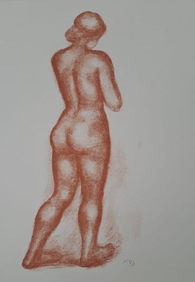 Aristide Maillol (d’après) - Femme nue de dos - Lithographie offset monogrammée 2