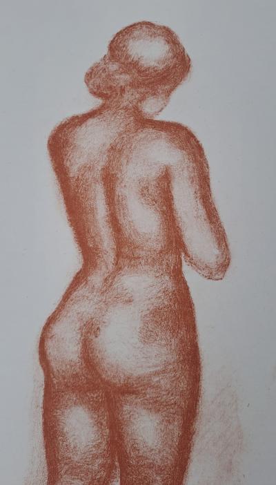 Aristide Maillol (d’après) - Femme nue de dos - Lithographie offset monogrammée 2