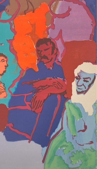 Pierre Ambrogiani - The vigil - Original lithograph 2