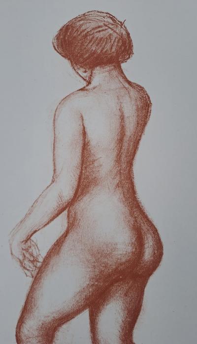 Aristide Maillol (d’après) - Femme nue marchant - Lithographie offset monogrammée 2