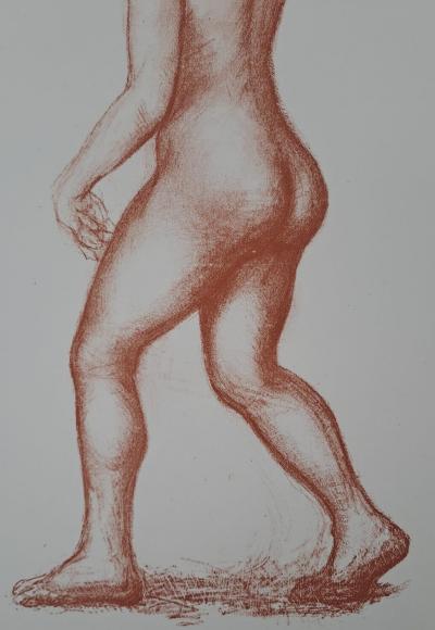 Aristide Maillol (d’après) - Femme nue marchant - Lithographie offset monogrammée 2