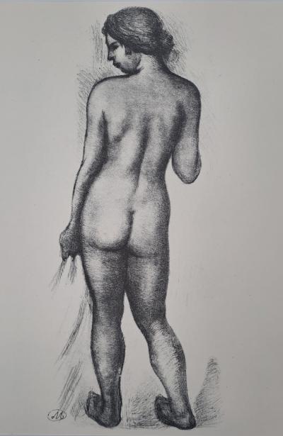 Aristide Maillol (after) - Nude Woman Looking Sideways - Monogrammed Offset Lithograph 2