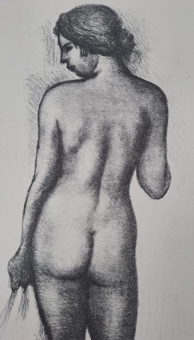 Aristide Maillol (after) - Nude Woman Looking Sideways - Monogrammed Offset Lithograph 2