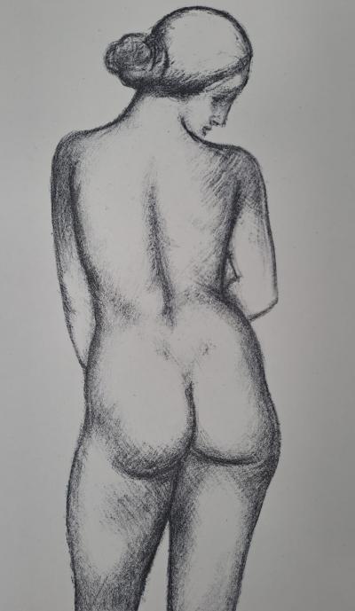 Aristide Maillol (d’après) - Femme nue regard de côté - Lithographie offset monogrammée 2