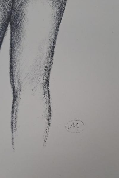 Aristide Maillol (d’après) - Femme nue regard de côté - Lithographie offset monogrammée 2