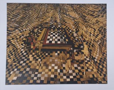 Maria Helena Vieira da Silva (d’après) - La partie d’échecs - Affiche 2