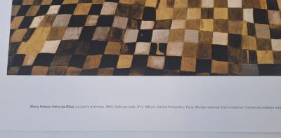 Maria Helena Vieira da Silva (d’après) - La partie d’échecs - Affiche 2