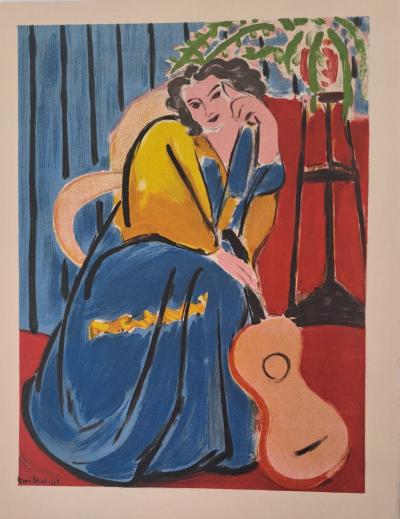 Henri Matisse - Jeune fille à la mandoline - Lithographie 2