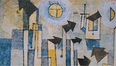 Paul klee (d’après) - Fresque provenant du Temple du Désir, là-bas - Affiche 2