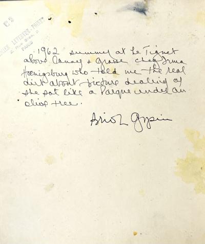 Brion Gysin, Summer at Le Tignet - two inks, 1962 2