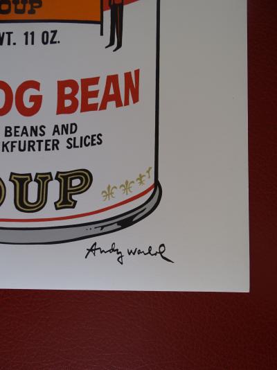 Andy Warhol (d'après), Campbell's Condensed : Hot Dog Bean, Granolithographie 2