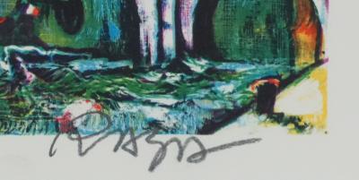 Alain RAYA SORKINE: The Newlyweds on the Bridge, Original signed lithograph 2