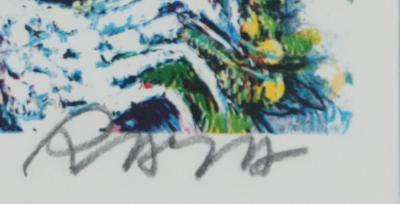 Alain RAYA SORKINE : Arlequin à la flute, Lithographie originale signée 2