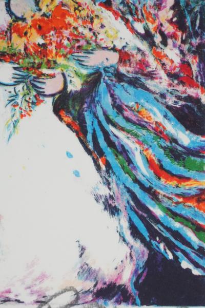 Alain RAYA SORKINE : Mariés au clair de lune, Lithographie originale signée 2