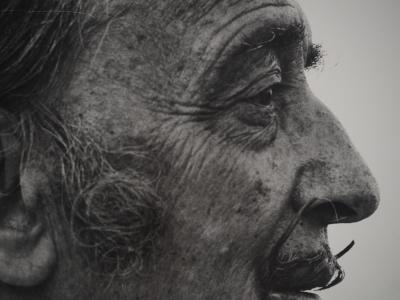 Marc LACROIX : Dali fixant l’Horizon, Photographie originale signée 2