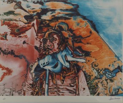 Marc LACROIX : Dali psychédélique, Photographie originale signée 2