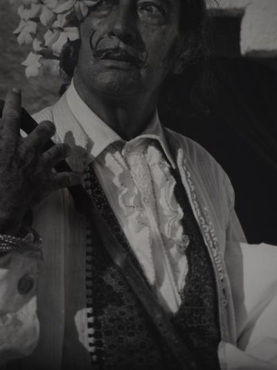 Marc LACROIX : Dali aux fleurs blanches, Photographie originale signée 2