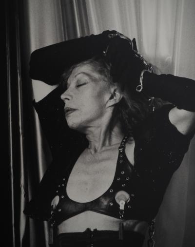 Irina Ionesco: Corset and fishnet stockings, Original silver gelatin print 2