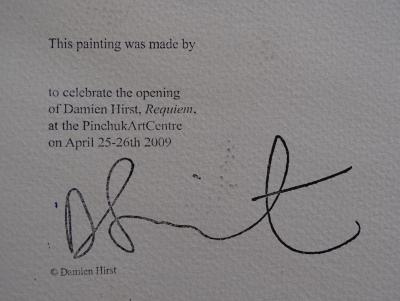 Damien Hirst - Peinture Circle Spin - 2009, pièce unique 2