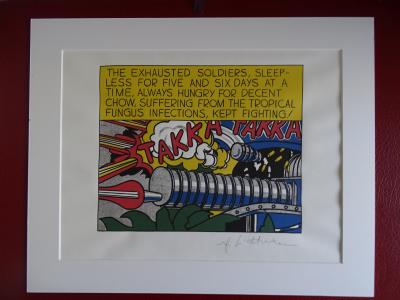 Roy Lichtenstein (after)- Takka Takka,  1987 lithography 2