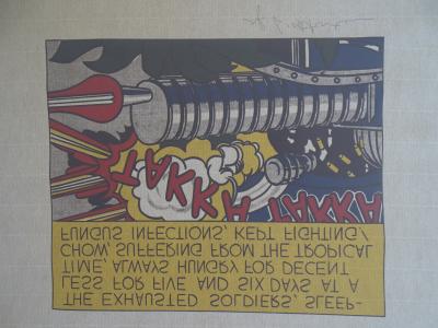 Roy Lichtenstein (after)- Takka Takka,  1987 lithography 2