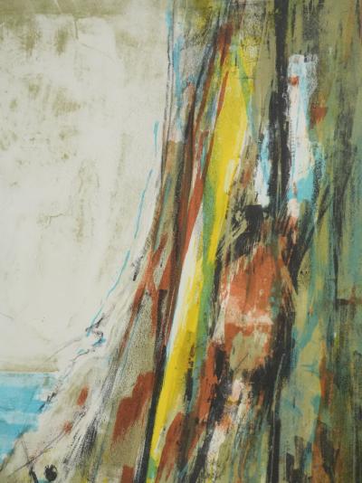Marcel MOULY : Combat dans la brèche, Lithographie originale signée 2