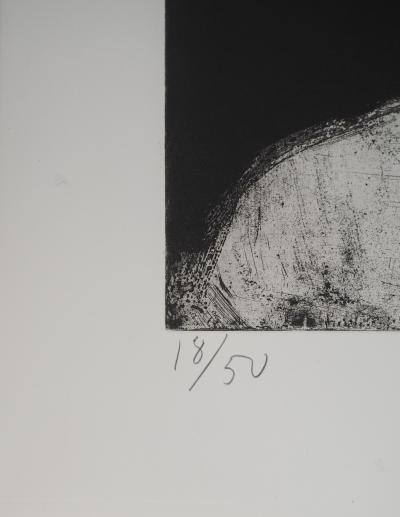 Bengt LINDSTROM : Le Chamane au chapeau, Gravure originale signée 2