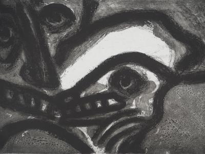 Bengt LINDSTROM : Le Maître et son chien, Gravure originale signée 2