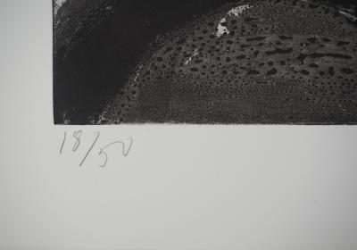 Bengt LINDSTROM : Le Maître et son chien, Gravure originale signée 2