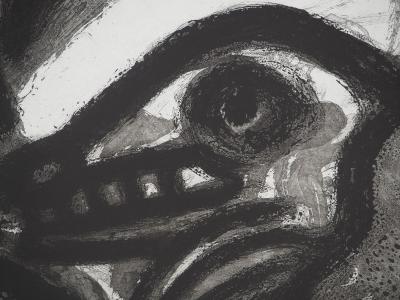 Bengt LINDSTROM : Le Maître et son chien, Gravure originale signée 2