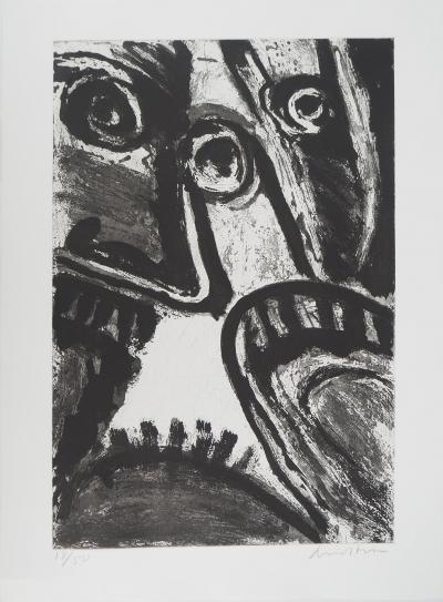 Bengt LINDSTROM : Le Masque Africain, Gravure originale signée 2