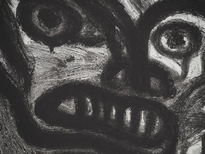 Bengt LINDSTROM : La Colère du Chamane, Gravure originale signée 2