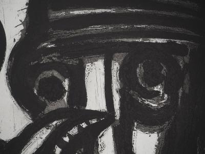 Bengt LINDSTROM : L'oiseau et le Chamane, Gravure originale signée 2