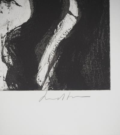 Bengt LINDSTROM : L'oiseau et le Chamane, Gravure originale signée 2