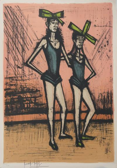 Bernard BUFFET: Die Zwillinge, Original signierte Lithografie