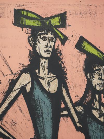 Bernard BUFFET : Les jumelles, Lithographie originale signée 2