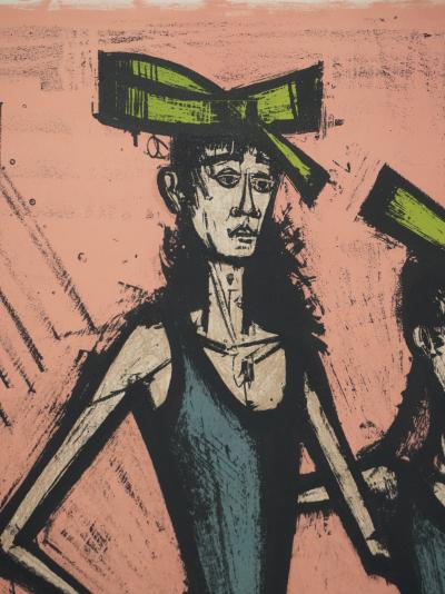 Bernard BUFFET : Les jumelles, Lithographie originale signée 2