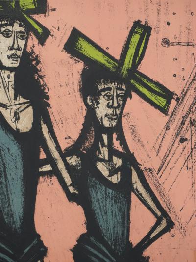 Bernard BUFFET : Les jumelles, Lithographie originale signée 2