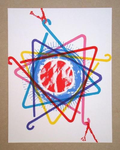 James ROSENQUIST - Dinner Triagle, 1975 - Original lithograph 2