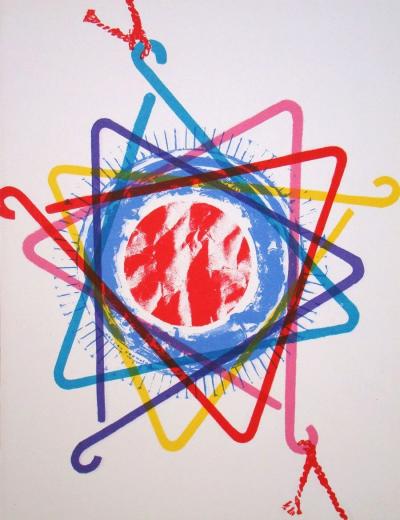 James ROSENQUIST - Dinner Triagle, 1975 - Original lithograph 2