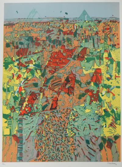 Jean-Pierre VIELFAURE : Chaos, Lithographie originale signée 2