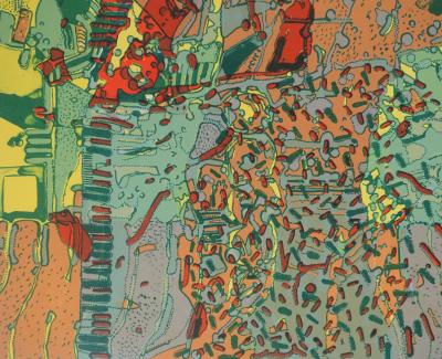 Jean-Pierre VIELFAURE : Chaos, Lithographie originale signée 2