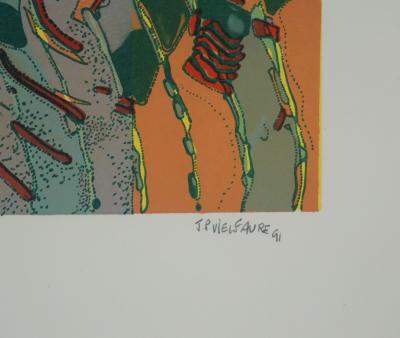 Jean-Pierre VIELFAURE : Chaos, Lithographie originale signée 2