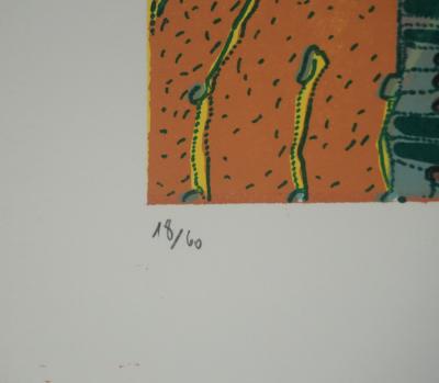 Jean-Pierre VIELFAURE : Chaos, Lithographie originale signée 2