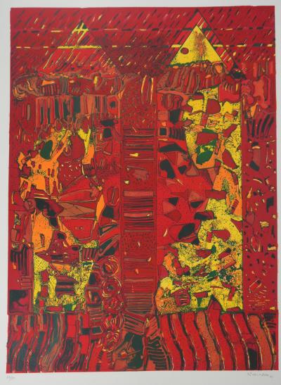 Jean-Pierre VIELFAURE: The Chaos Within, Original signed lithograph 2