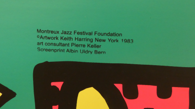 Keith HARING - Montreux, Jazz Festival, 1983, Sérigraphie 2