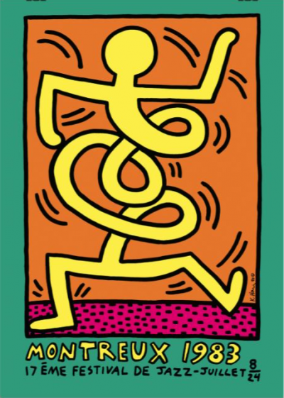 Keith HARING - Montreux, Jazz Festival, 1983, Sérigraphie 2